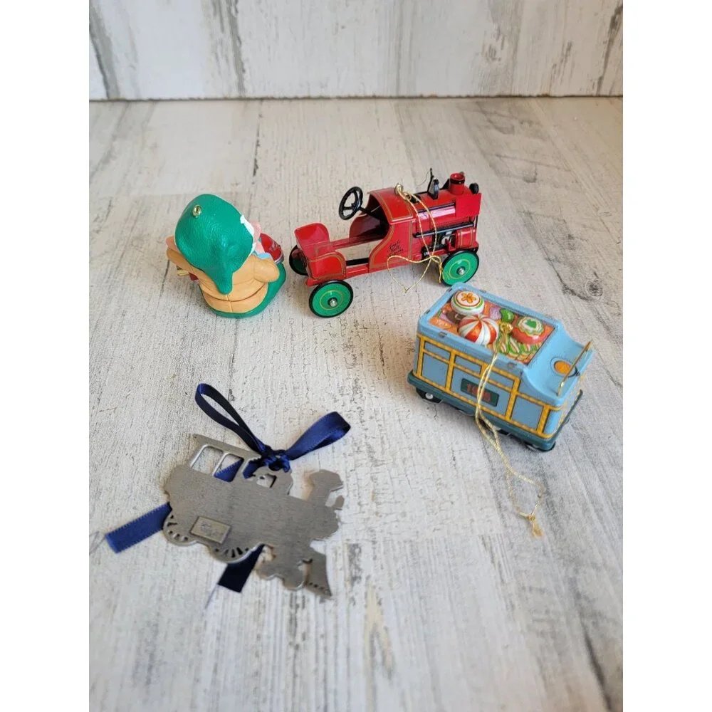 Train variety caboose‎ elf ornament Xmas set